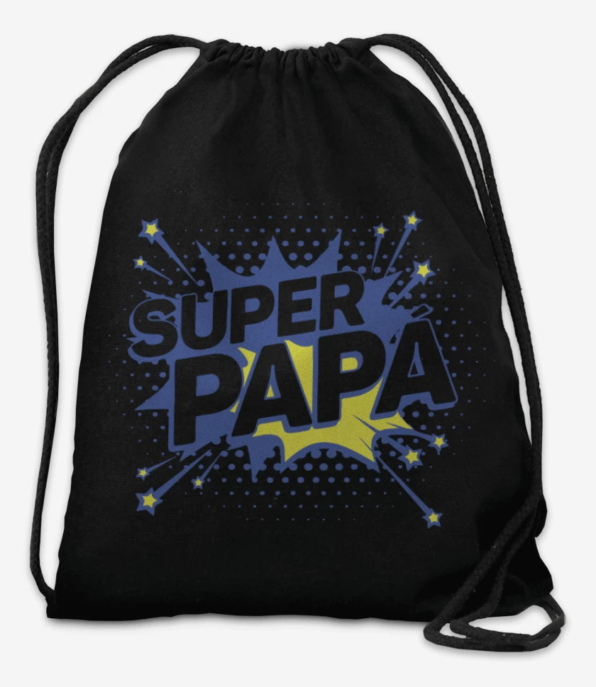 Mochila Negro de Super papa 4