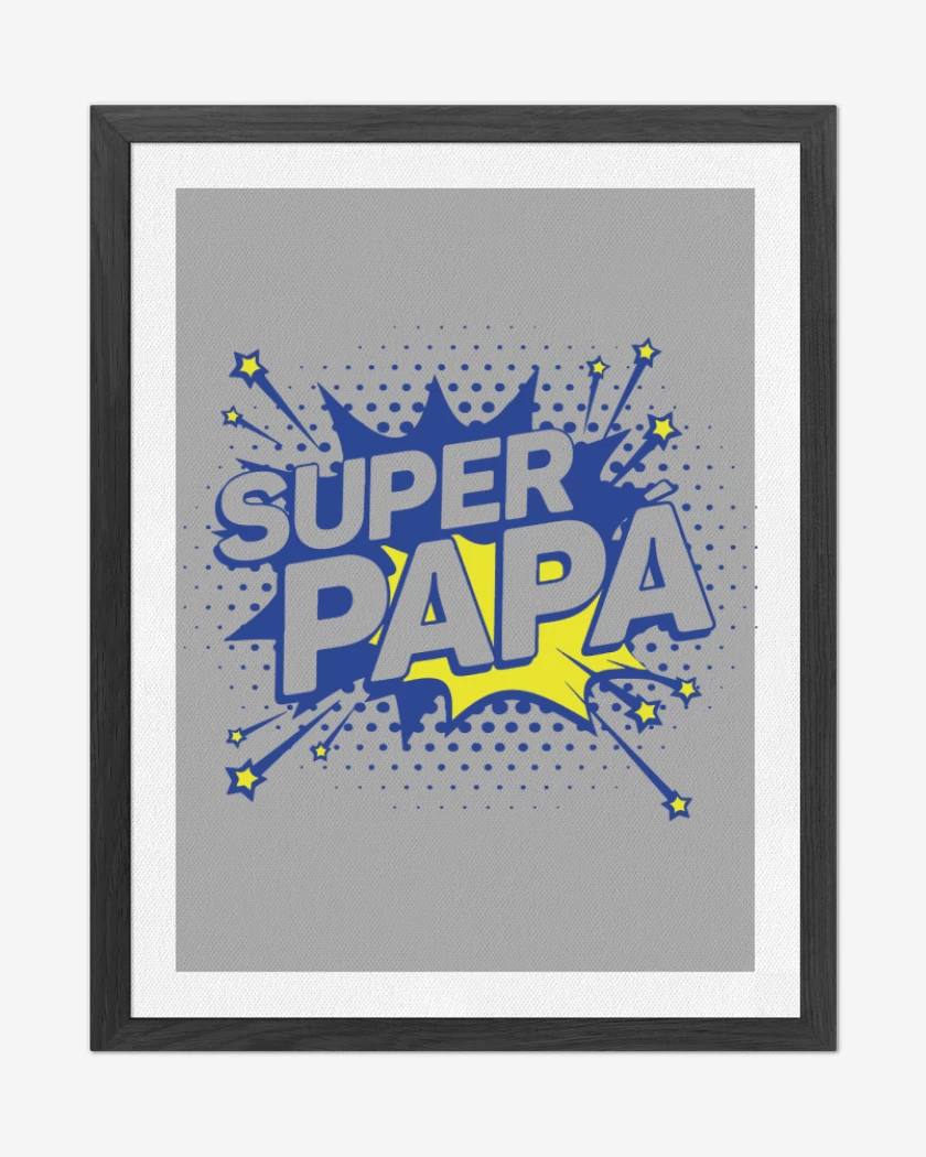 Cuadro decorativo Gris Melange de Super papa 4