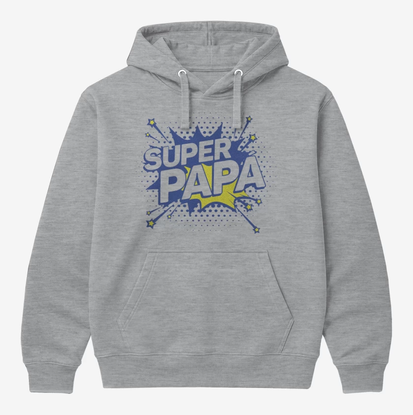 Polerón Canguro Gris Melange de Super papa 4