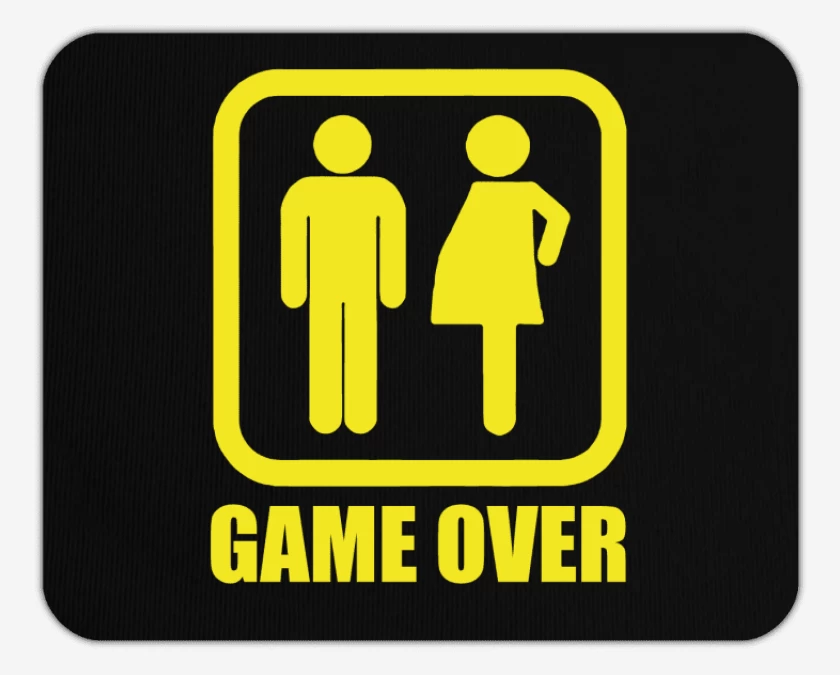 Mousepad Game over papa
