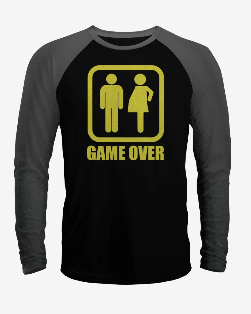 Polera Raglan Game over papa