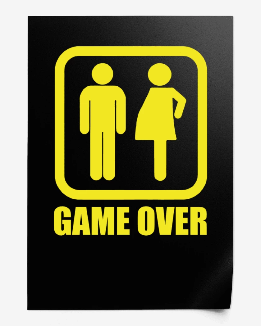 Print Game over papa