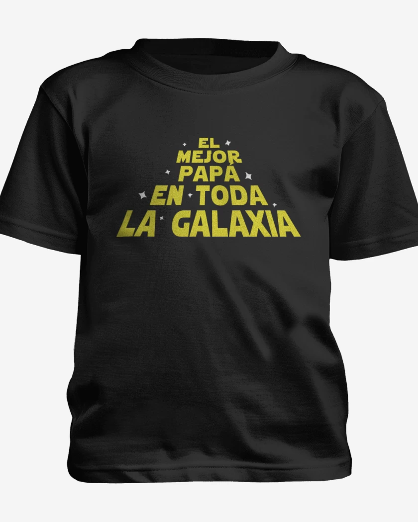Polera de niño El mejor papá en toda la galaxia galaxia