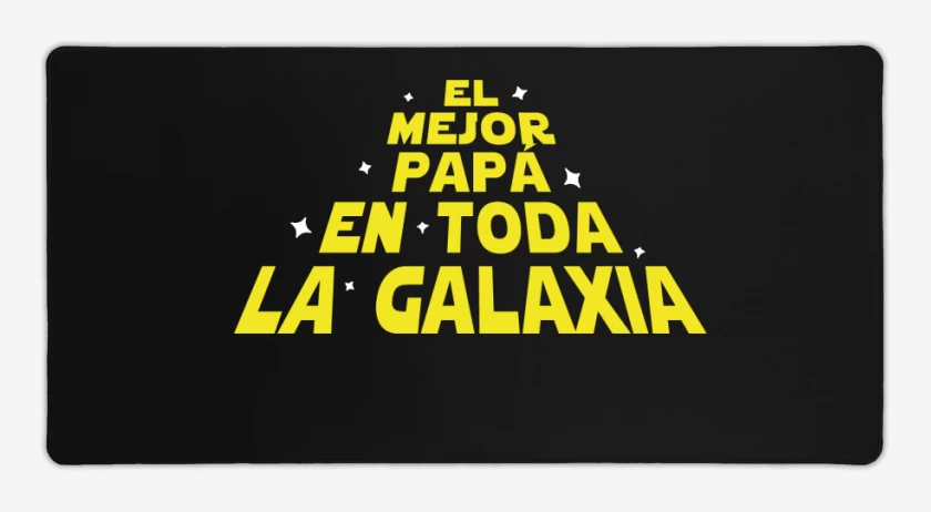 Mouse pad Gamer El mejor papá en toda la galaxia galaxia