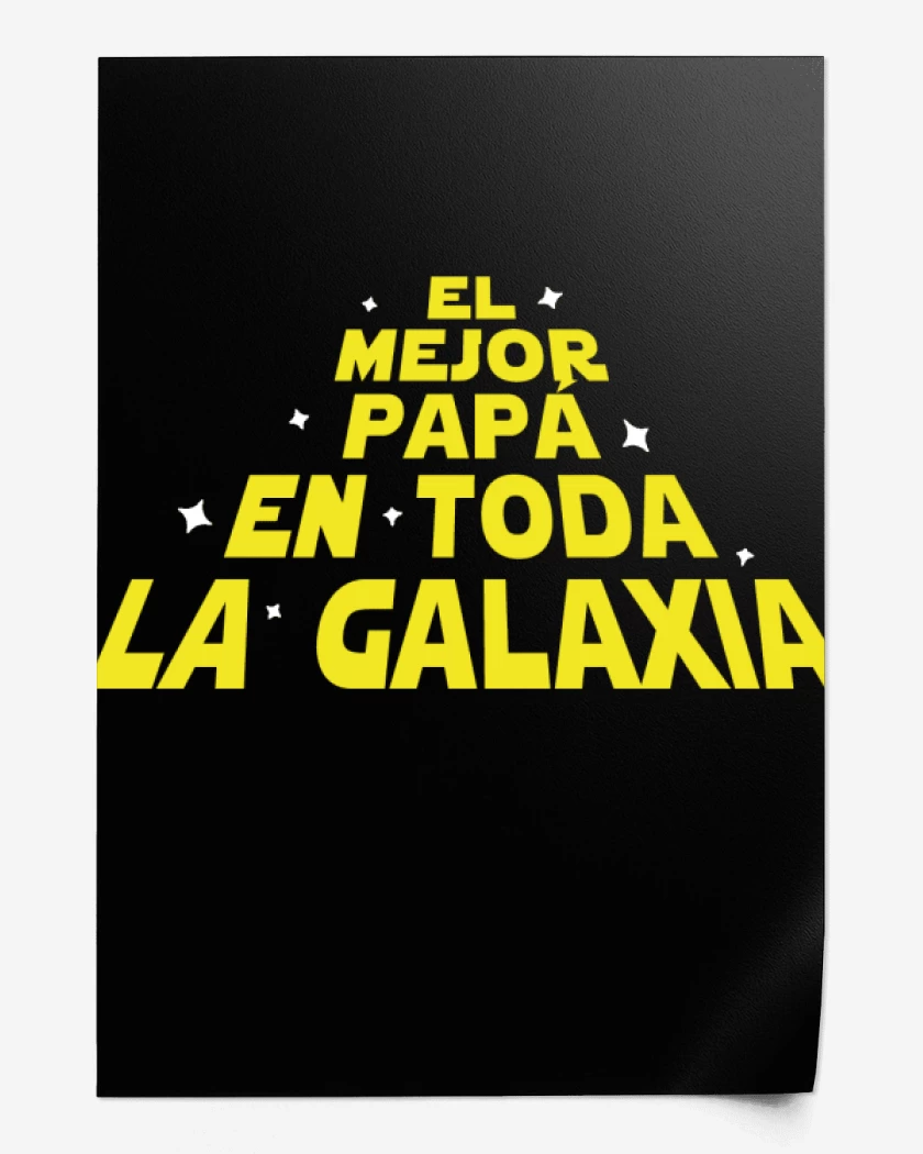 Print El mejor papá en toda la galaxia galaxia