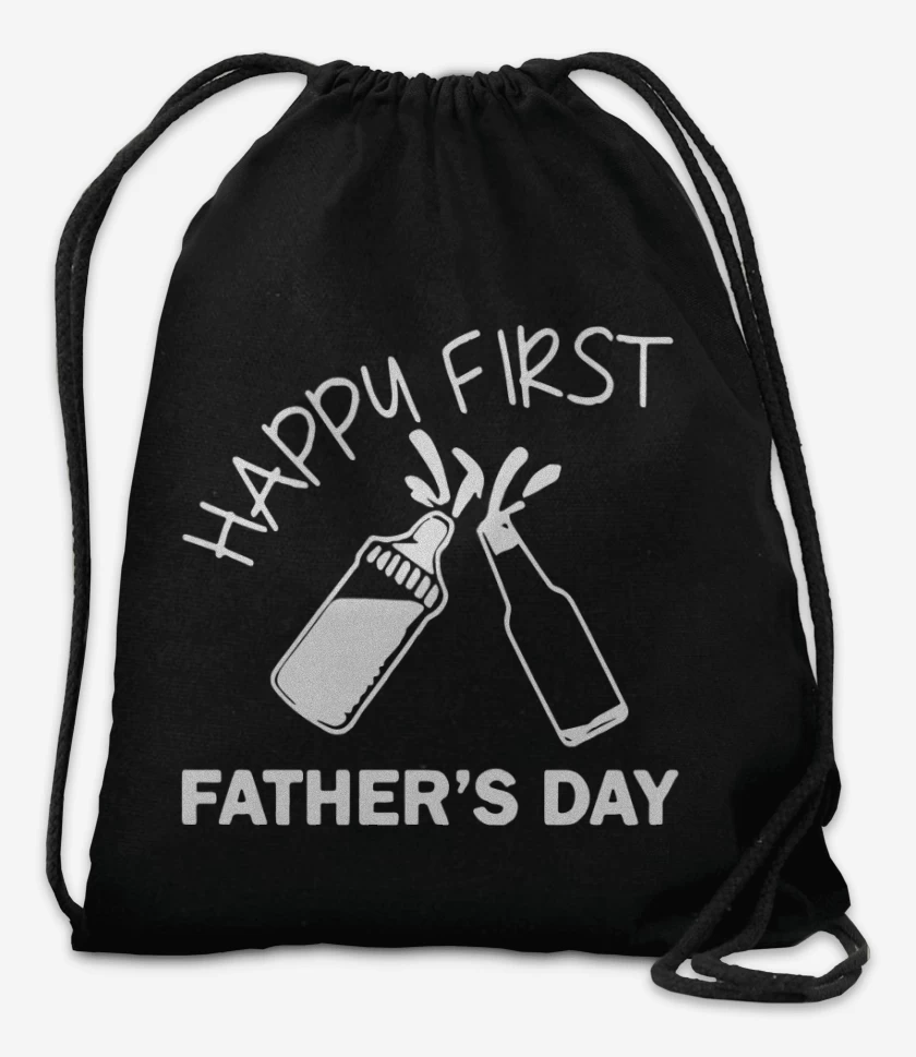 Mochila Negro de Happy first fathers day