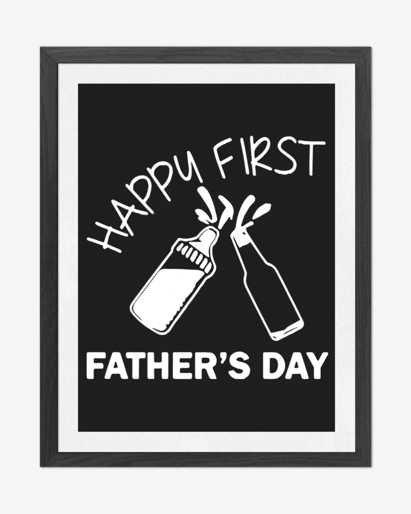 Cuadro decorativo Happy first fathers day