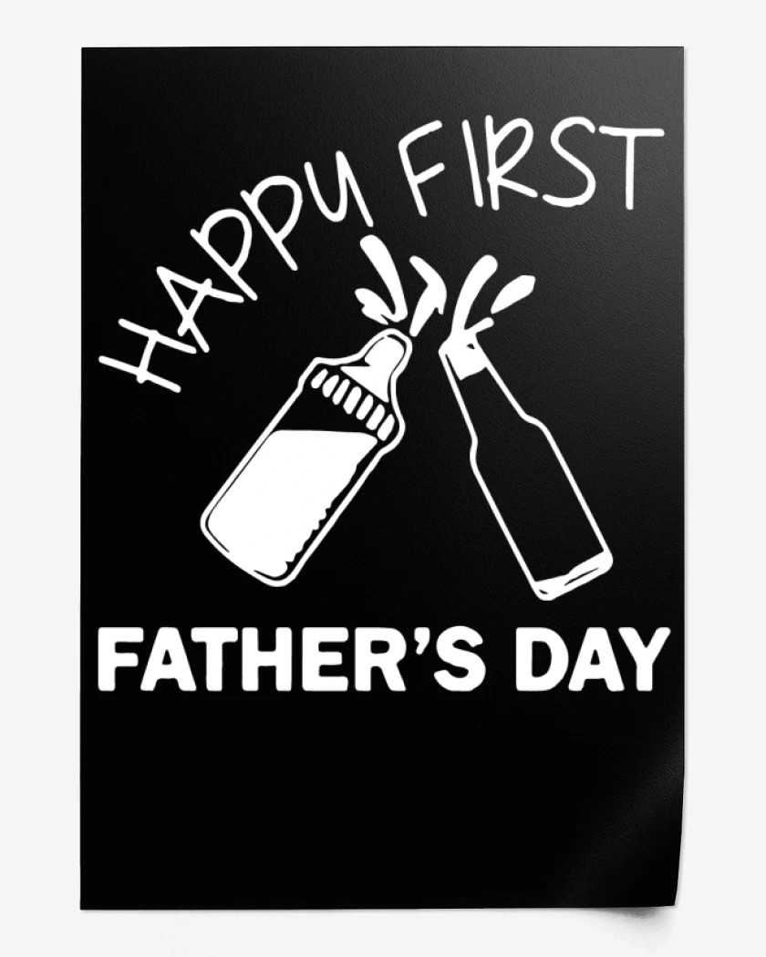Print Happy first fathers day