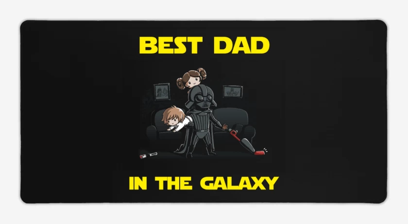 Mouse pad Gamer Best dad in the galaxy hogareño