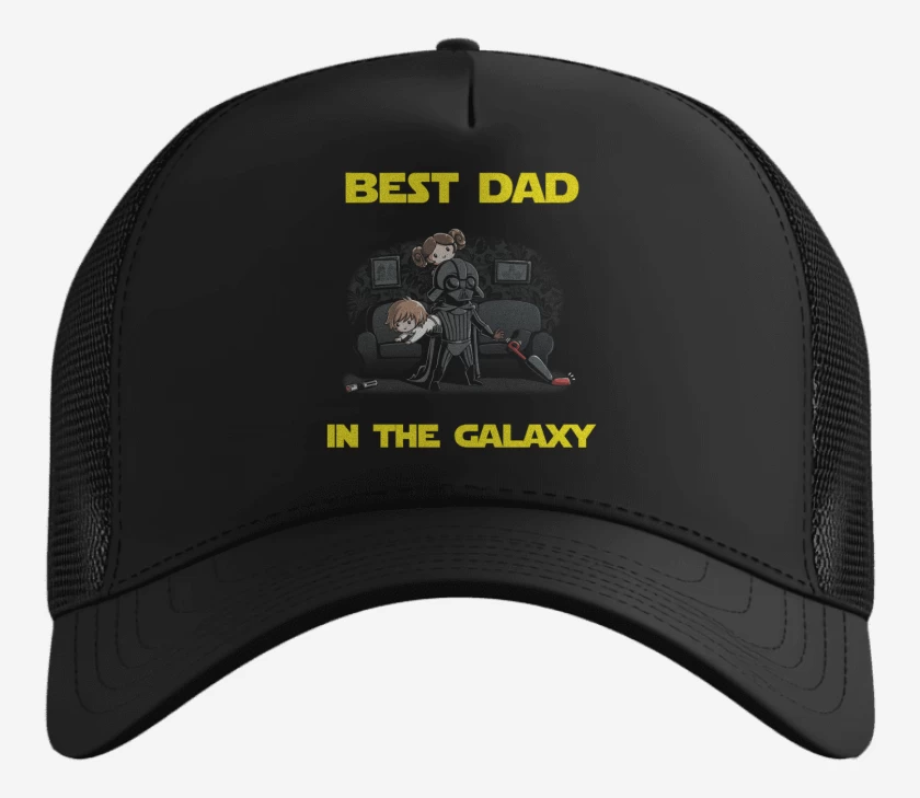 Gorro Best dad in the galaxy hogareño
