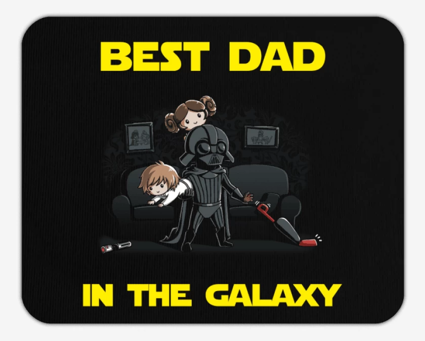 Mousepad Best dad in the galaxy hogareño