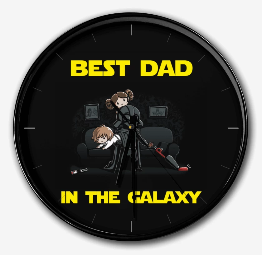 Reloj Best dad in the galaxy hogareño