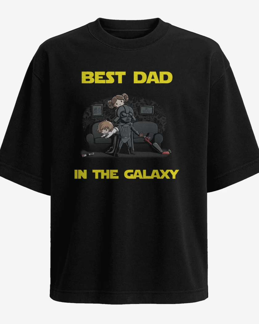 Polera Oversize Best dad in the galaxy hogareño