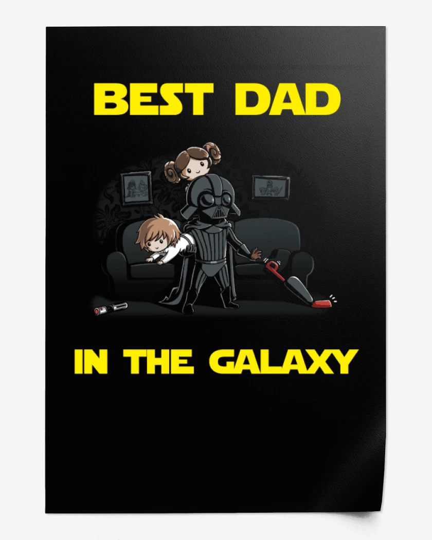 Print Best dad in the galaxy hogareño