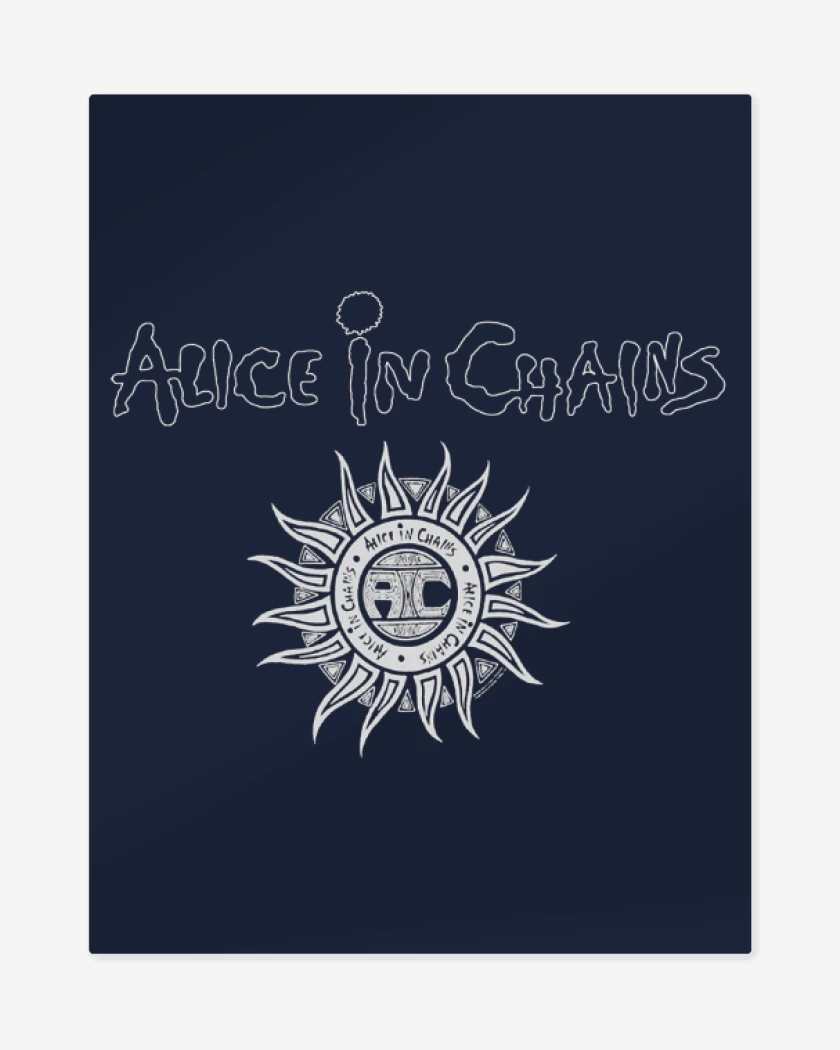 Print metalico Azul Marino de Alice in Chains Sol