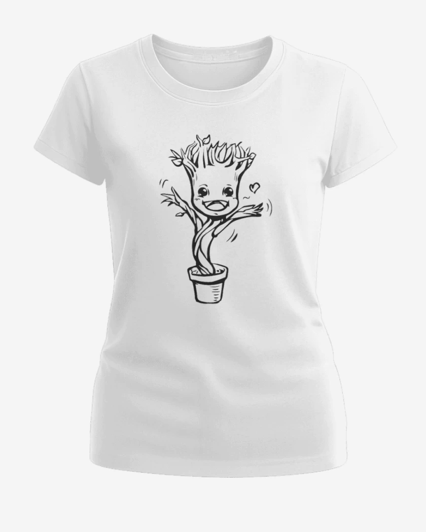 Polera de Mujer Blanco de Ramita bebe