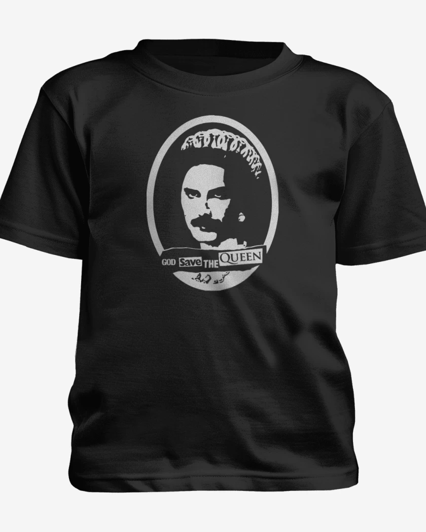 Polera de niño Negro de God save the queen