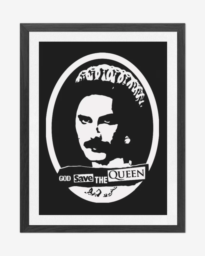 Cuadro decorativo God save the queen