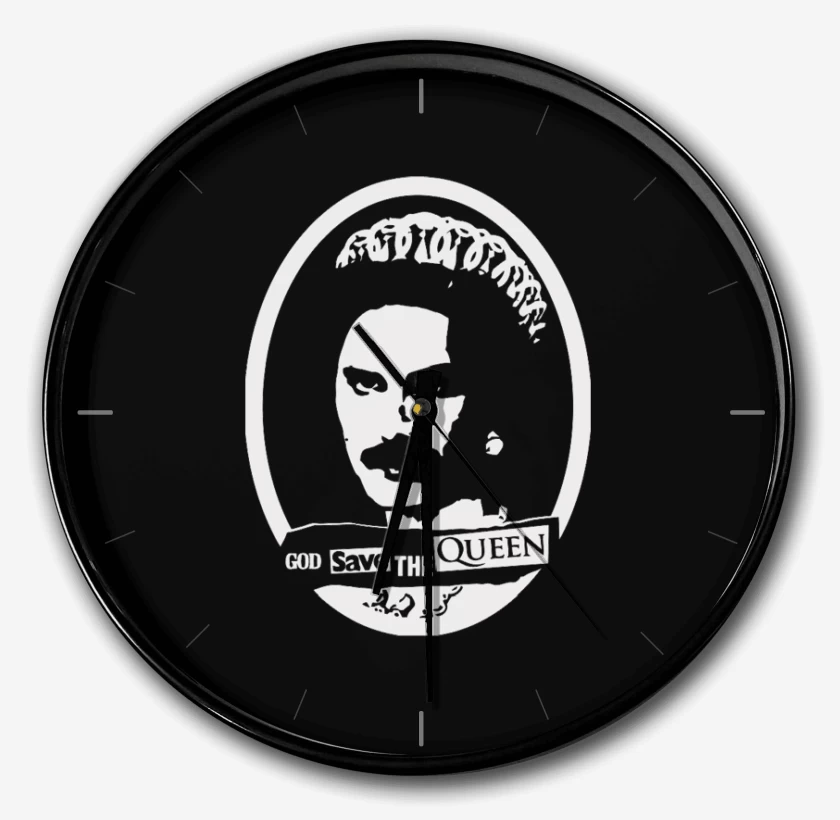 Reloj Negro de God save the queen