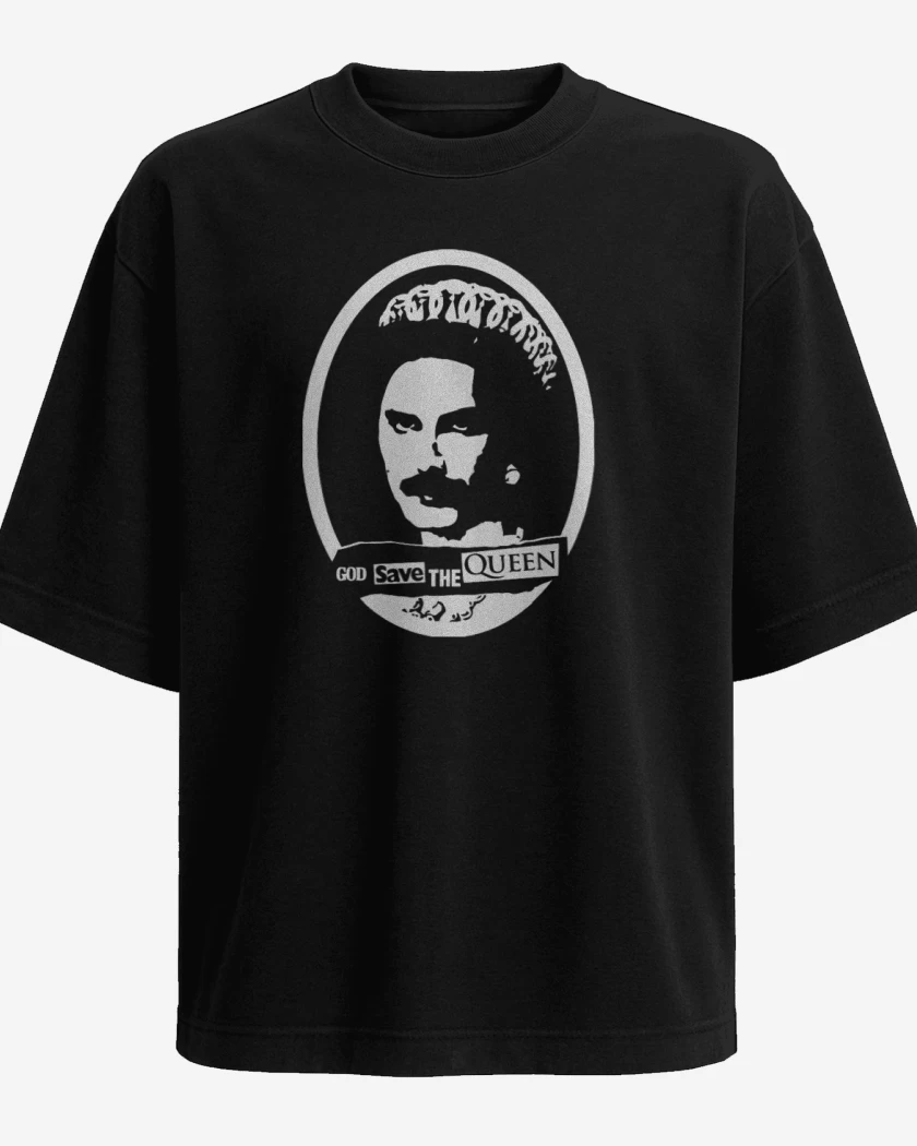Polera Oversize God save the queen