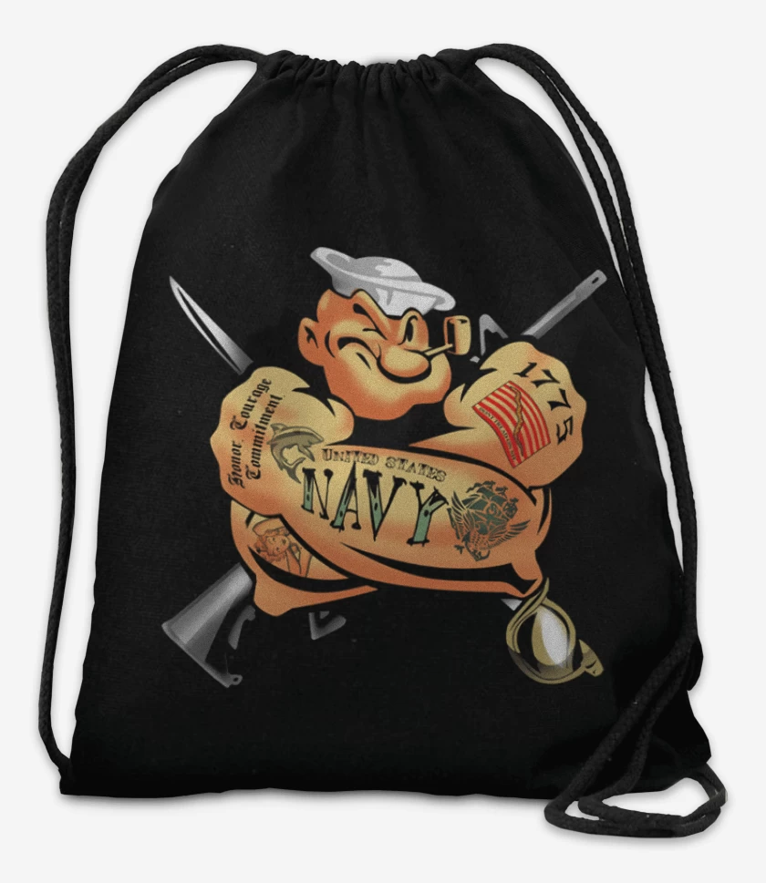 Mochila Negro de Popeye 