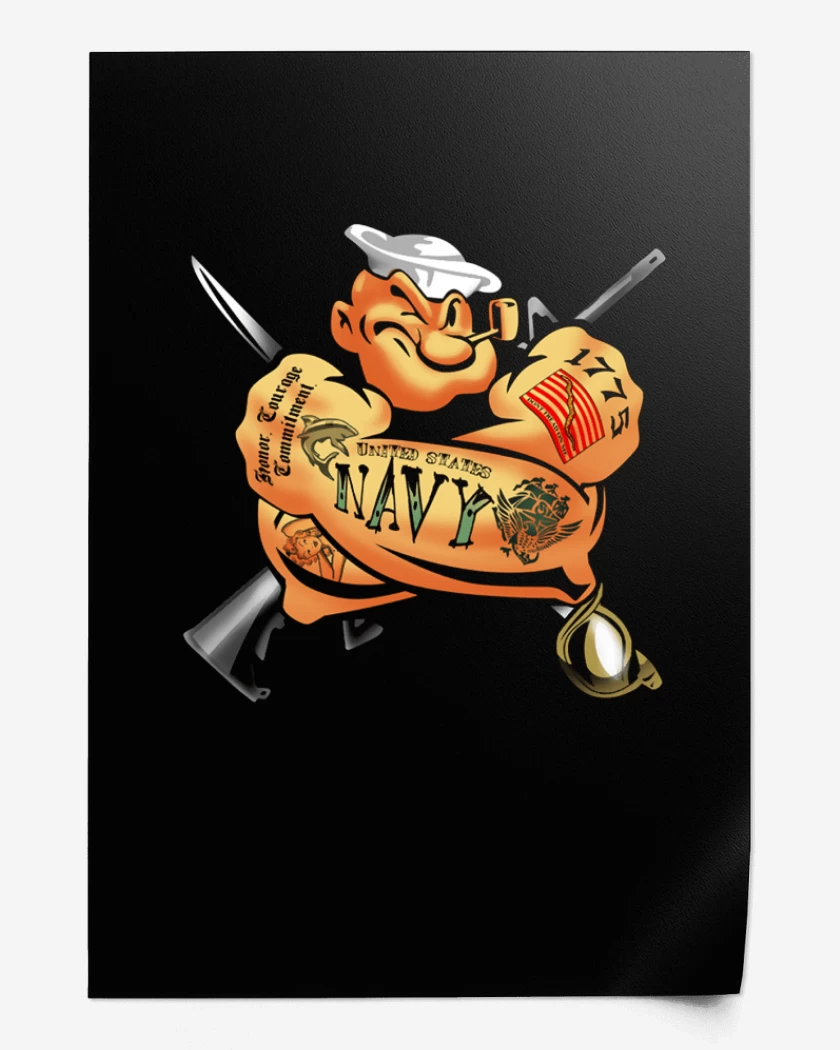 Print Negro de Popeye 