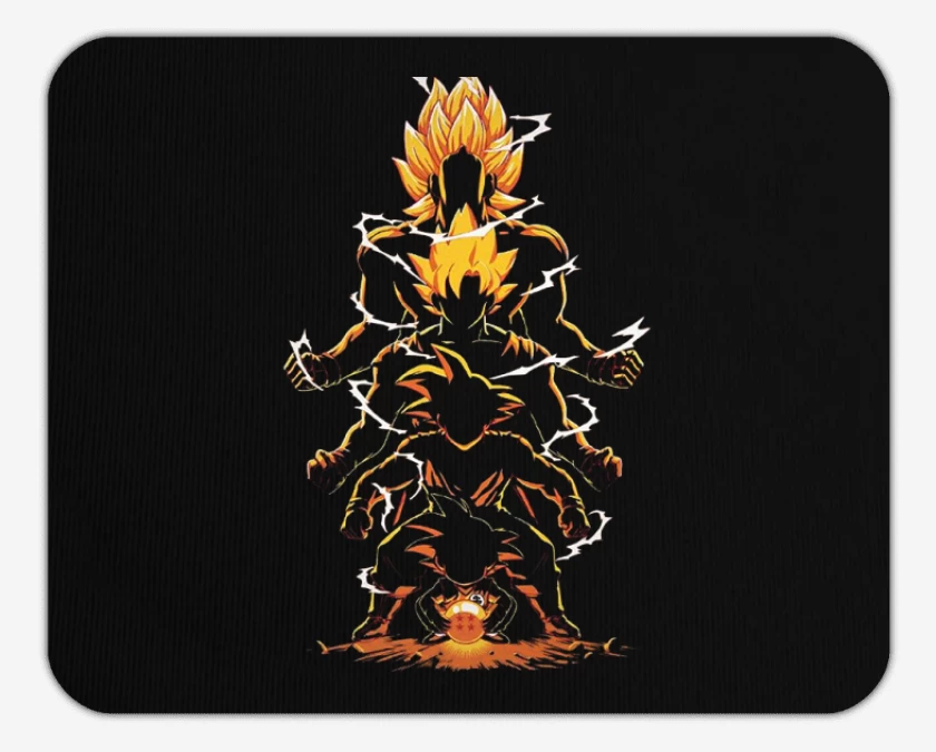 Mousepad Goku evoluciones super saiyan