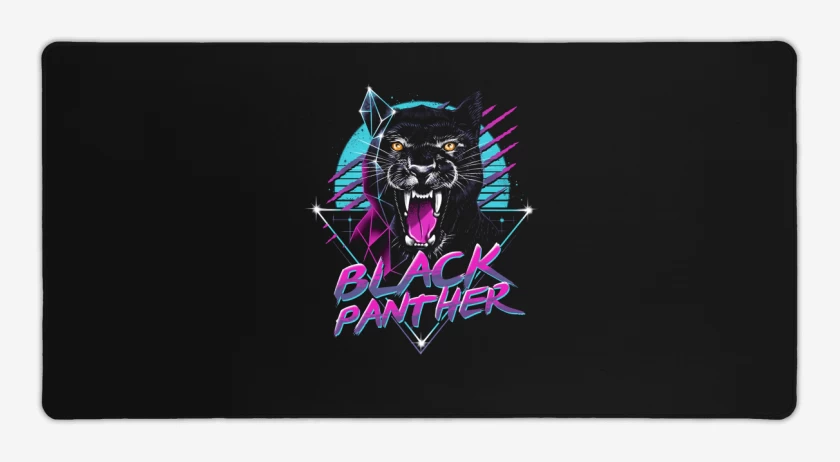 Mouse pad Gamer Negro de Pantera