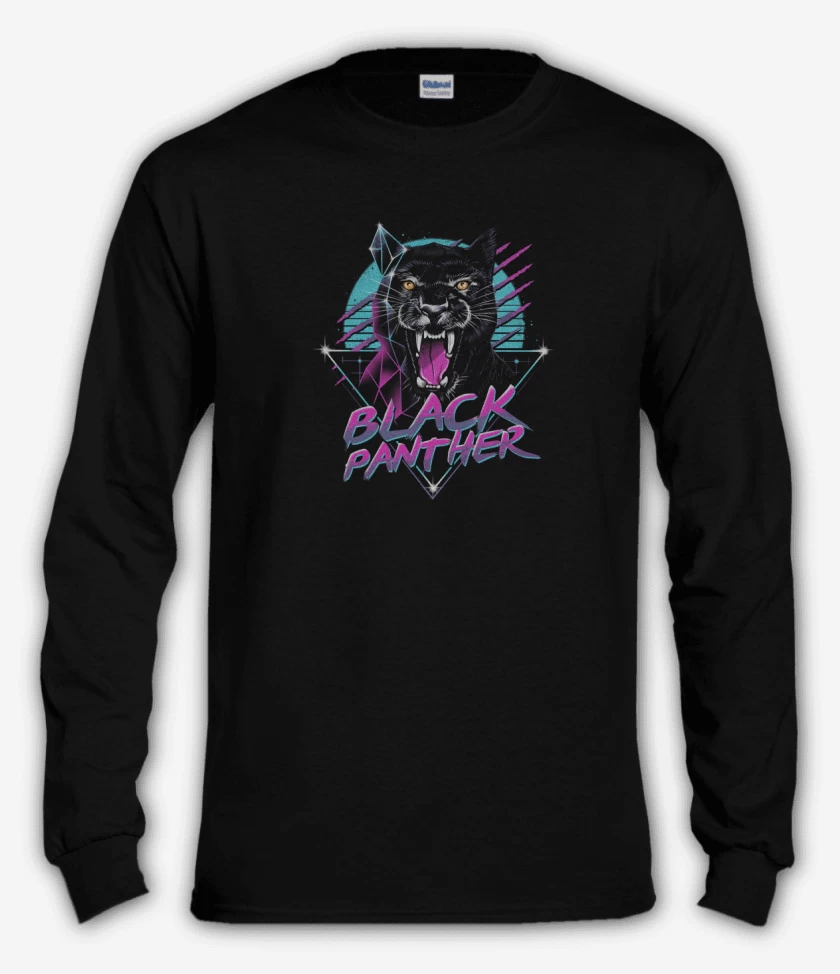 Polera manga larga Negro de Pantera