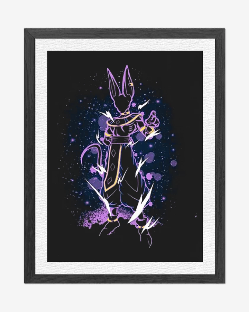 Cuadro decorativo Negro de Billz dios destruccion