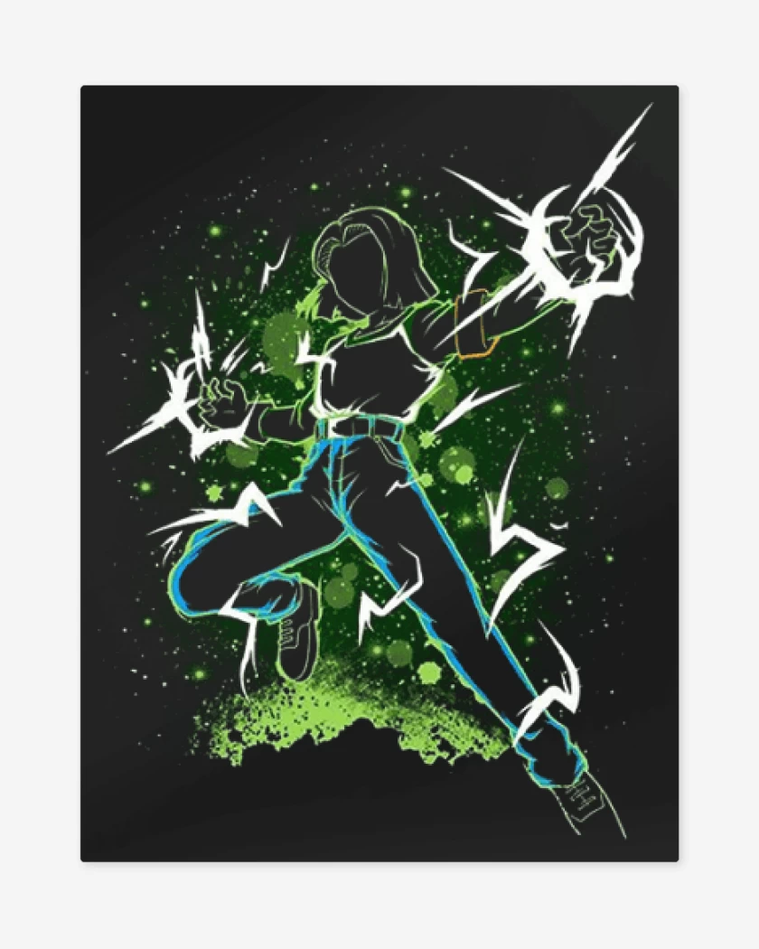 Print metalico Androide N°17  full