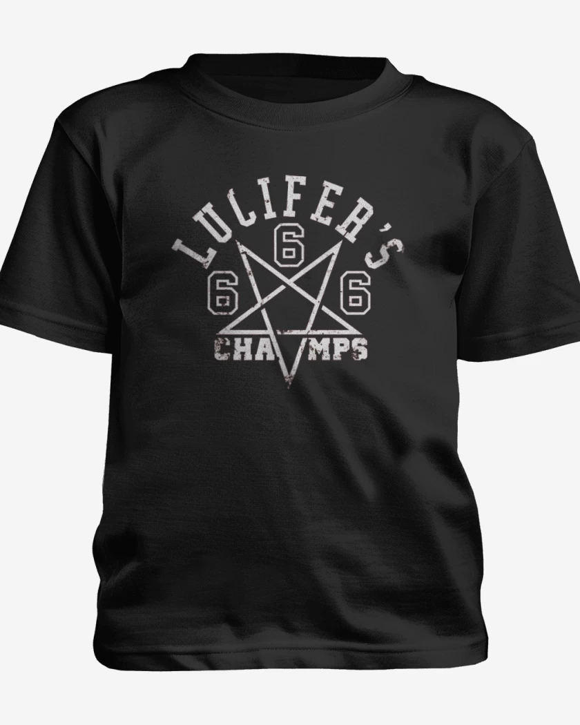 Polera de niño Negro de Lucifer Team