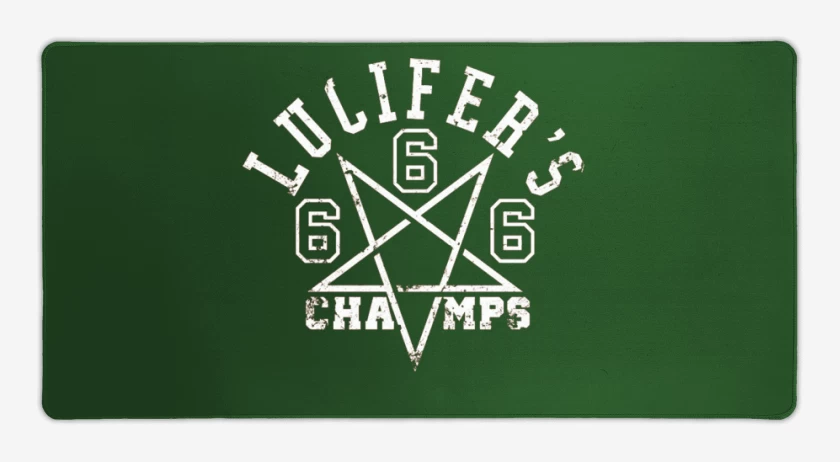 Mouse pad Gamer Verde jade de Lucifer Team