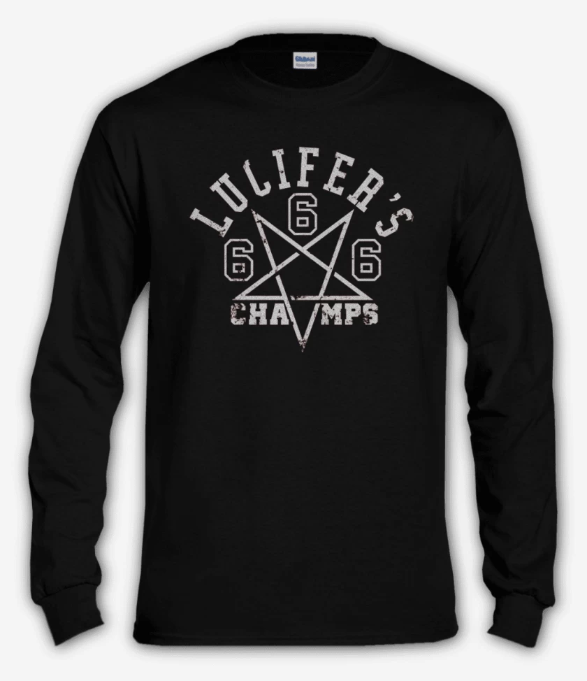 Polera manga larga Negro de Lucifer Team