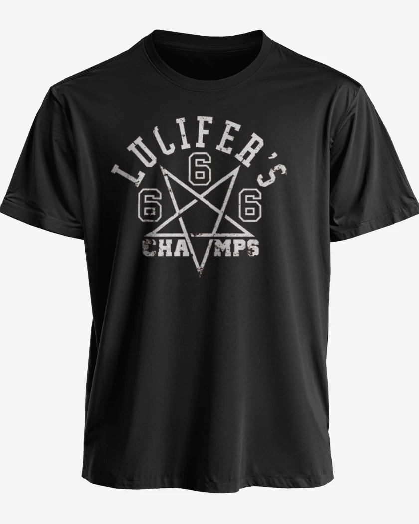 Polera premium Negro de Lucifer Team