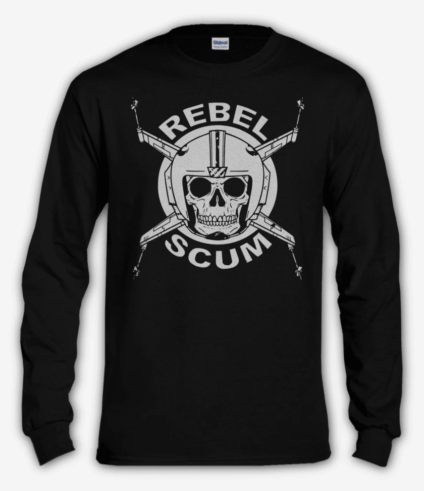 Polera manga larga Negro de Star Wars - Rebel Scum
