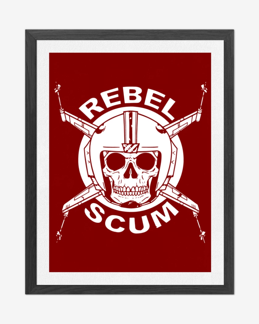 Cuadro decorativo Rojo de Star Wars - Rebel Scum