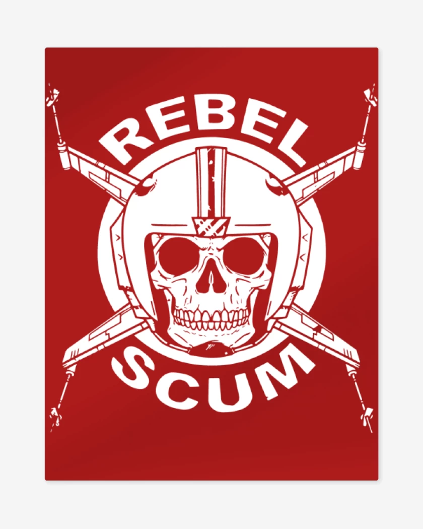 Print metalico Rojo de Star Wars - Rebel Scum