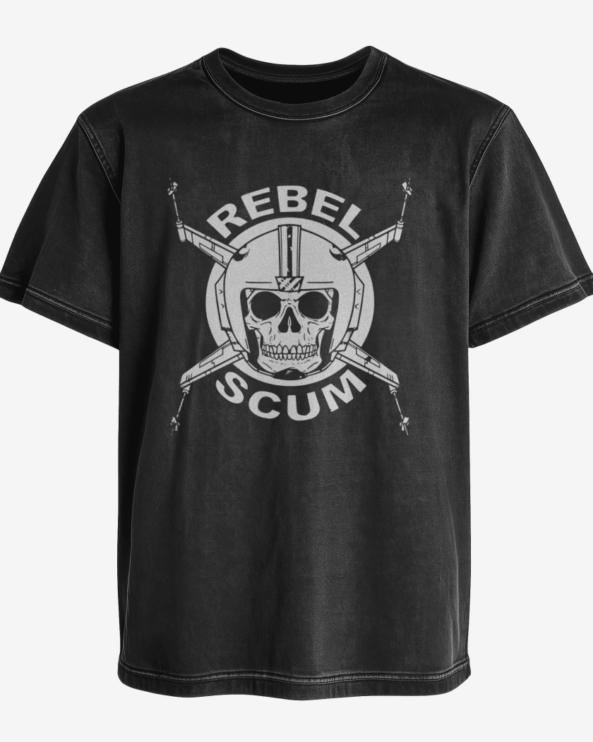 Polera desgastada Negro de Star Wars - Rebel Scum