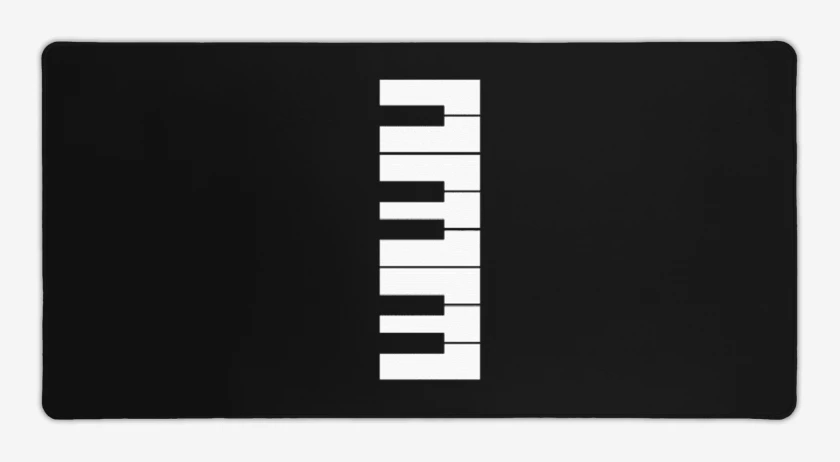 Mouse pad Gamer Negro de Pianomen