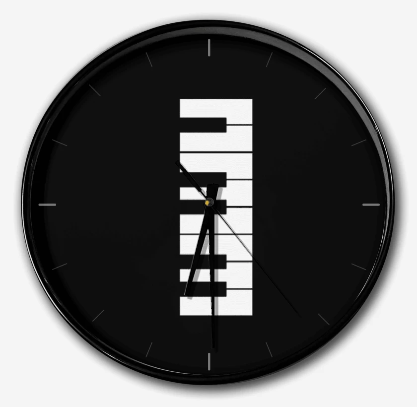 Reloj Negro de Pianomen