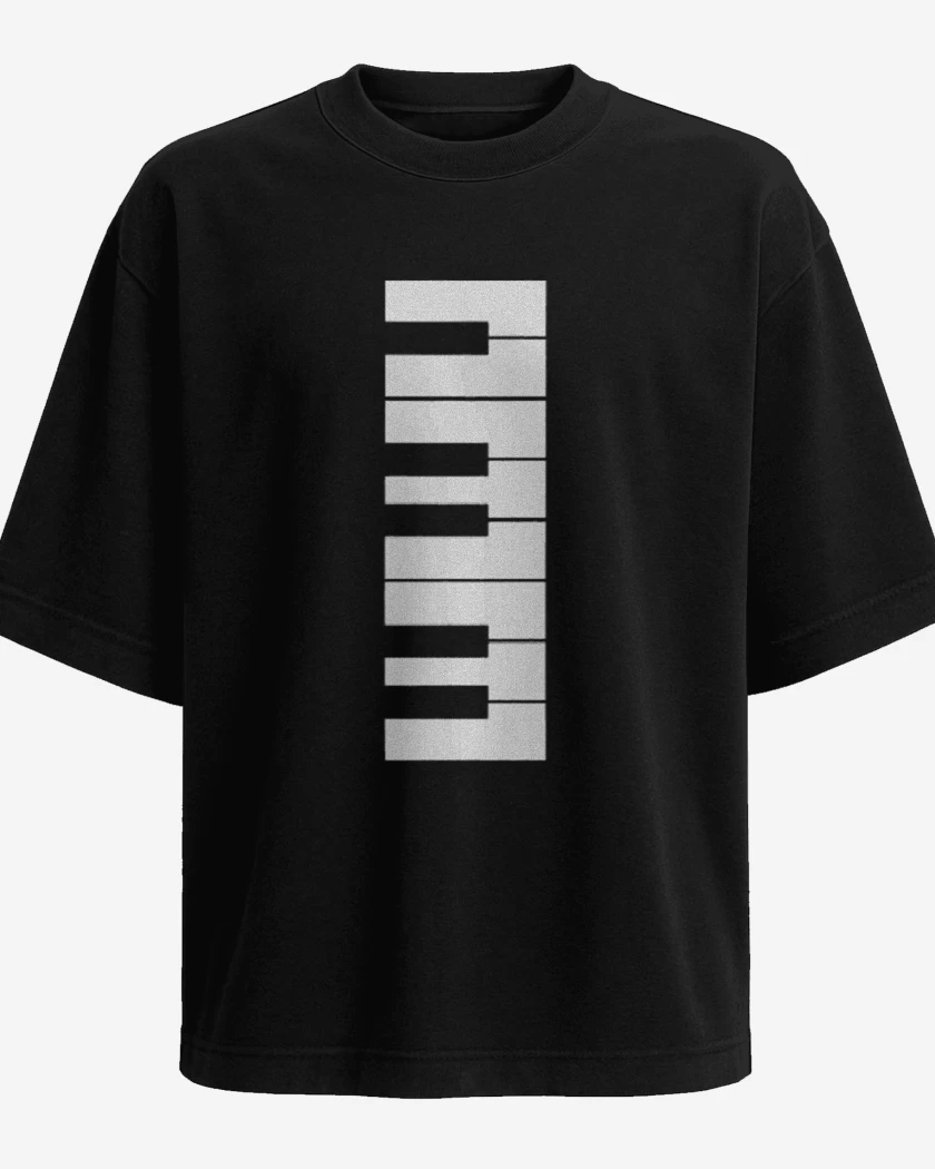 Polera Oversize Negro de Pianomen