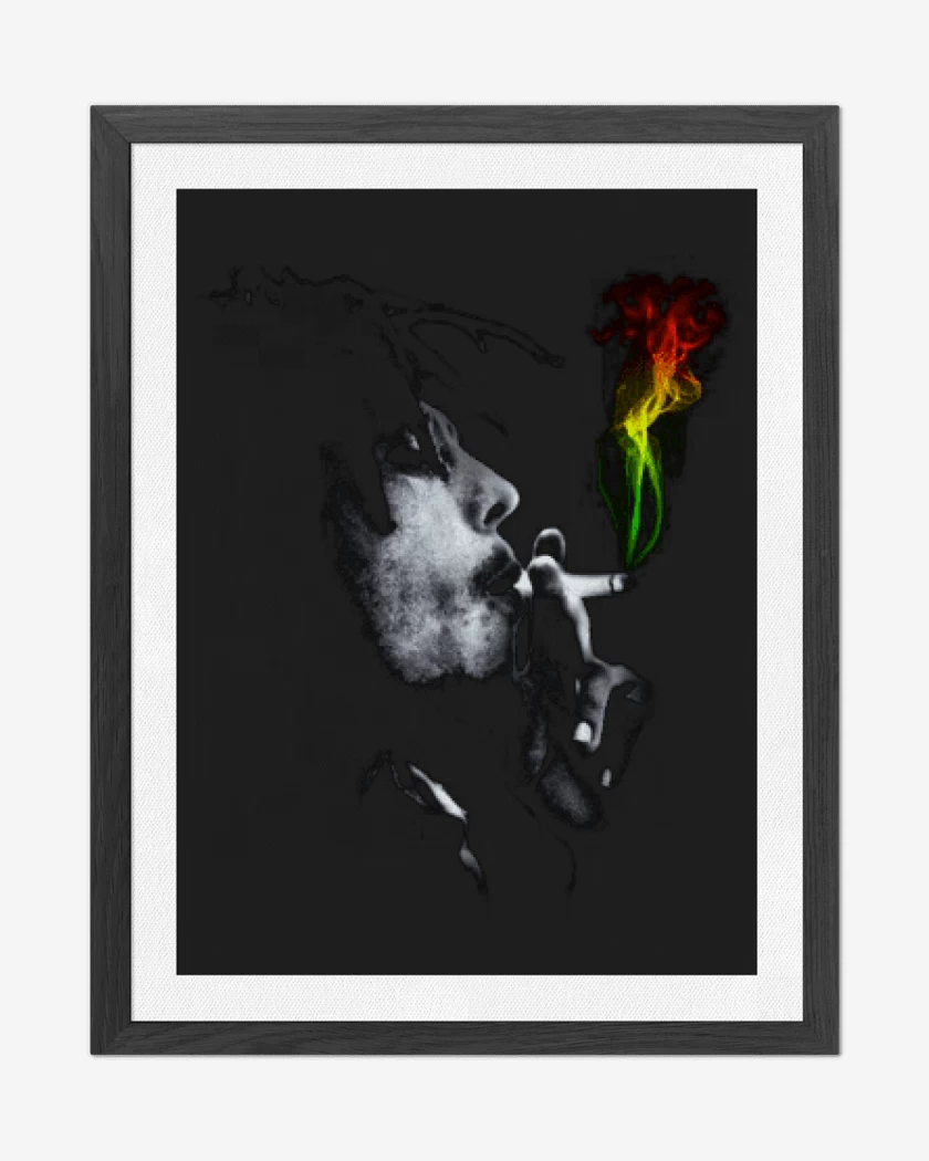 Cuadro decorativo Negro de Bob Marley
