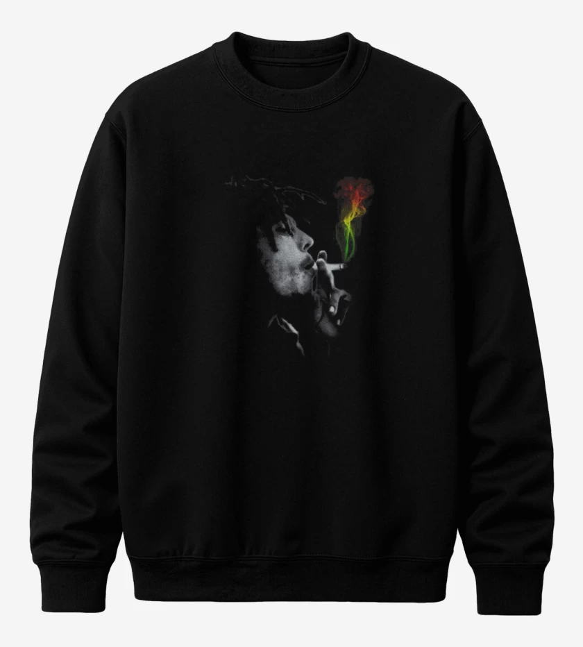 Poleron polo Negro de Bob Marley