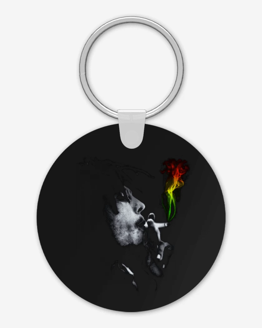 Llavero Negro de Bob Marley