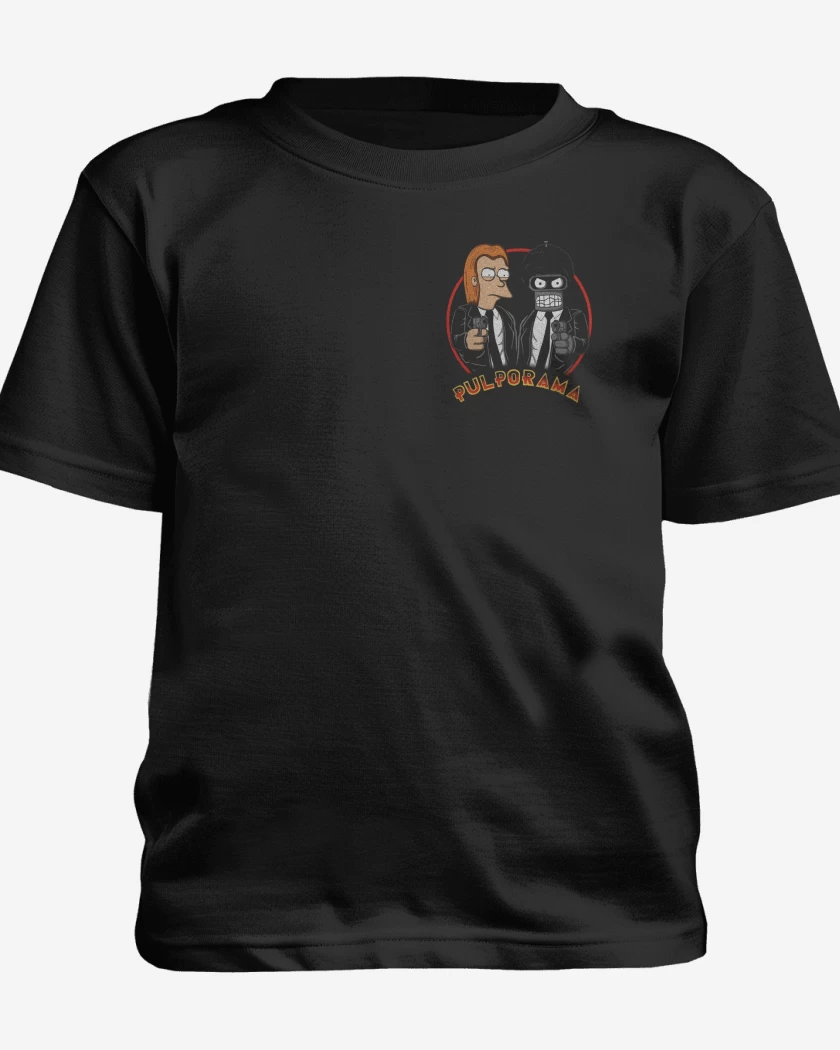 Polera de niño Negro de Pulporama