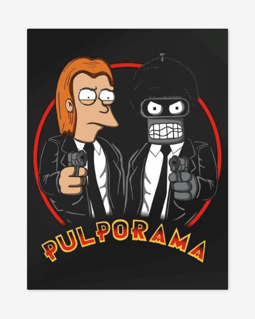 Print metalico Negro de Pulporama