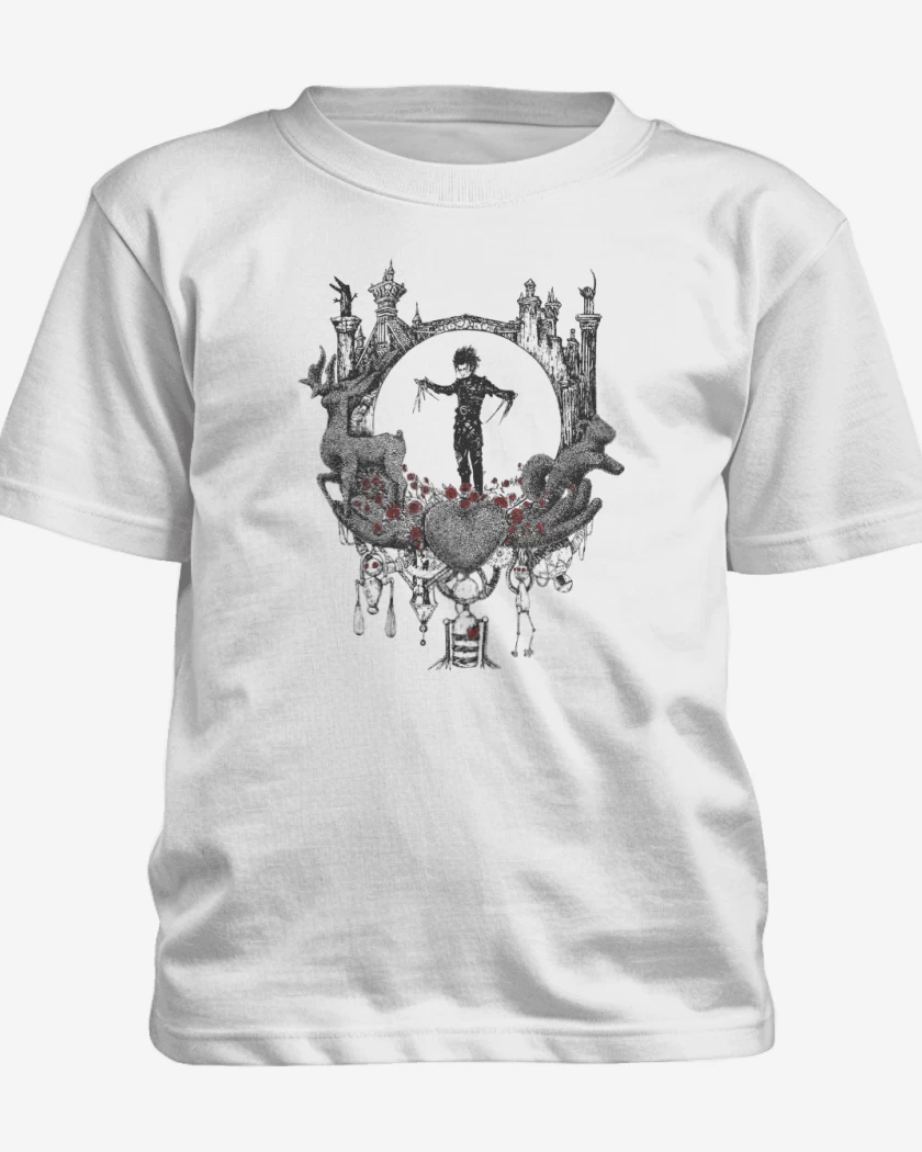Polera de niño Blanco de Hombre manos de tijera