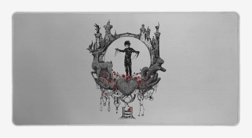 Mouse pad Gamer Gris Melange de Hombre manos de tijera
