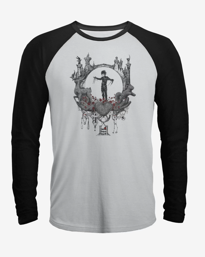 Polera Raglan Hombre manos de tijera